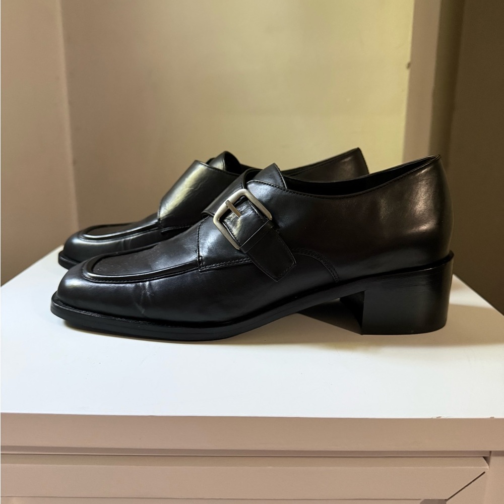 Vince. Black monk strap Loafers size 8